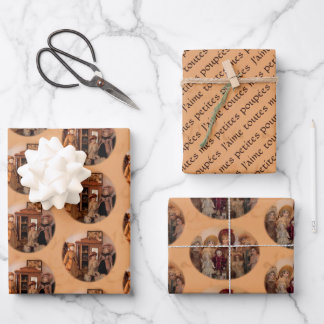 Franse Dolls en Vrienden Inpakpapier Vel