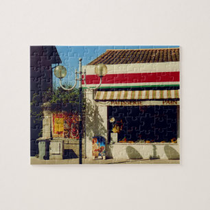 Franse dorpsbakkerij legpuzzel