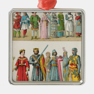 Franse dress metalen ornament