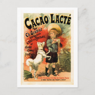 Franse drink voor warme chocolade en Briefkaart