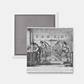 Franse drukpers, 1642 magneet (Voorkant / Achterkant)