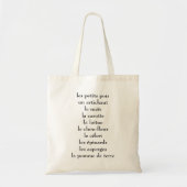 Franse eggies tote bag (Voorkant)