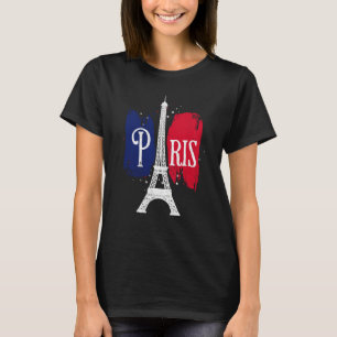 franse eiffeltoren in Parijs T-shirt