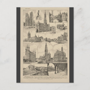 Franse Encyclopedia 1920, België Briefkaart