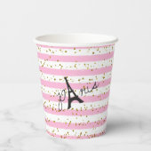 Franse feestversieringen | Papierkop Papieren Bekers (Achterkant)