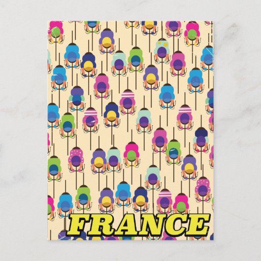 Franse fietsaffiche briefkaart (Voorkant)