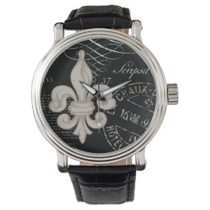 Franse fleur de lis horloge