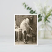 Franse Flirt - Pinup Briefkaart (Staand voorkant)