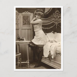 Franse Flirt - Pinup Briefkaart