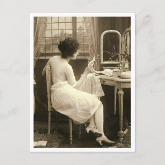 Franse Flirt -  Pinup Briefkaart