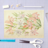  Franse Floral Ephemera Decoupage Roze Tiss Tissuepapier (Craft)