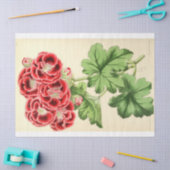  Franse Floral Ephemera ontkoppeling Roze Tissuepapier (Craft)