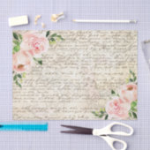  Franse Floral Rozen Oude Decoupage Tissuepapier (Craft)