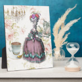 Franse florale Paris Tea Party Marie Antoinette Fotoplaat (Zijkant)