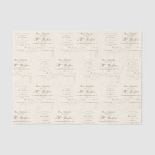 Franse Florist  advertentie Tissuepapier