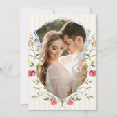  Franse foto Lijst bruiloft Save The Date (Voorkant)