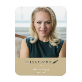 Franse fotominimalist Memorial Loved Ones Golden Magneet