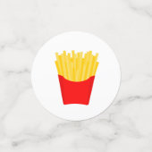 Franse "Fries Birthday" Confetti (Kleine voorkant)