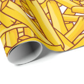 Franse Fries Cartoon Cadeaupapier (Rol Hoek)