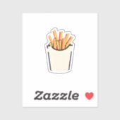 Franse friet sticker (Vel)