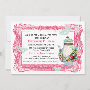 Franse Garden Bridal Tea Kaart