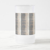  Franse geïnspireerde afdruk van scripts Matglas Bierpul (Center)