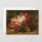 -Franse Georges Jeannin Rozen III Briefkaart (Voorkant / Achterkant)