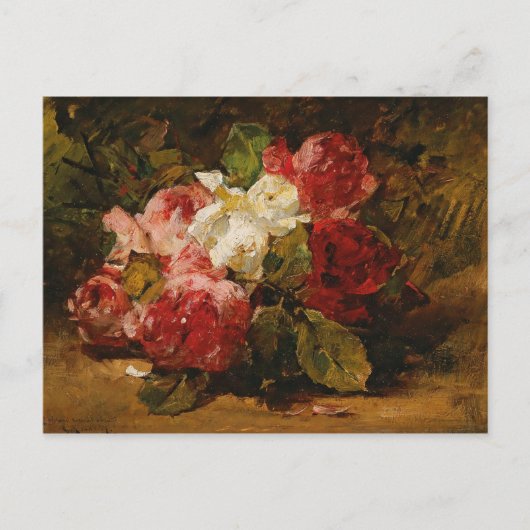 -Franse Georges Jeannin Rozen III Briefkaart (Voorkant)