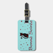 Franse: Goede avond Bagagelabel (Voorkant verticaal)