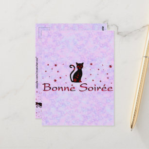 Franse: Goede avond Briefkaart