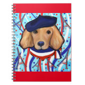 Franse Golden Retriever Notitieboek (Voorkant)