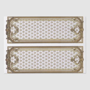 Franse goudmeubelen - ontvlechting van Lijst Tissuepapier