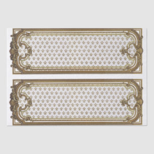 Franse goudmeubelen - ontvlechting van Lijst Tissuepapier