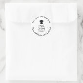 Franse Gourmet Haute Cuisine Ronde Sticker (Tas)