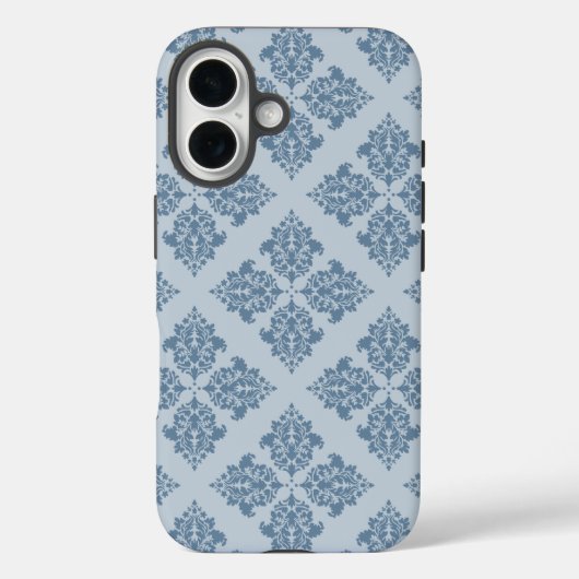 Franse grijze Marokkaanse Damask Case-Mate iPhone Case (Achterkant)