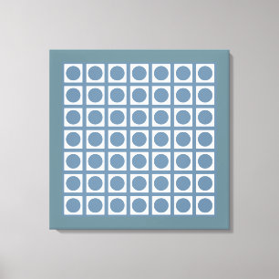Franse grijze Stippen van het net Canvas Afdruk