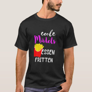 Franse groente - en geitenmeisjes eten aardappelen t-shirt