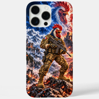 Franse Haantactische Krijger Epische Strijd Kunst iPhone 16 Pro Max Hoesje