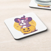 Franse Halloween Bier Onderzetter (Linkerzijde)