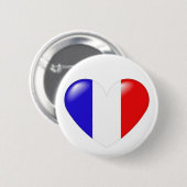 Franse hartknop - Coeur françois Ronde Button 5,7 Cm (Voorkant /achterkant)