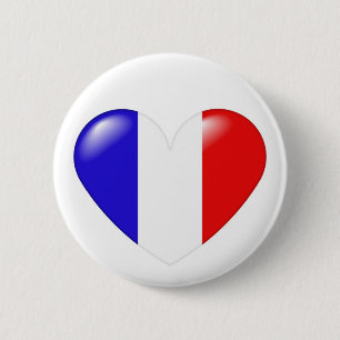 Franse hartknop - Coeur françois Ronde Button 5,7 Cm