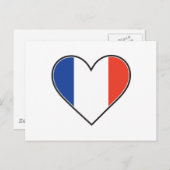 Franse hartvlag briefkaart (Voorkant / Achterkant)