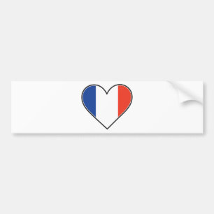 Franse hartvlag bumpersticker