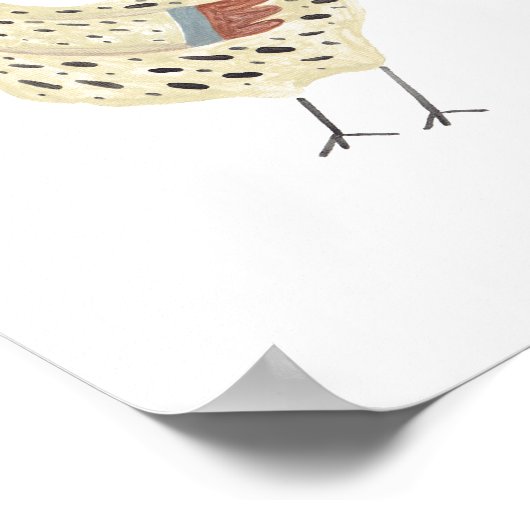 Franse Hen Art Print (Hoek)