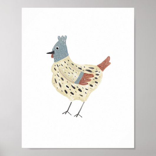 Franse Hen Art Print (Voorkant)
