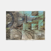 franse herfst boomtak Paris eiffel toren Fleece Deken (Voorkant (Horizontaal))