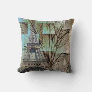 franse herfst boomtak Paris eiffel toren Kussen