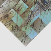 franse herfst boomtak Paris eiffel toren Tissuepapier (Detail)