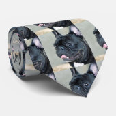 Franse hond van Bulldog Stropdas (Opgerold)