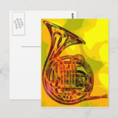 Franse Hoorn Briefkaart (Voorkant / Achterkant)